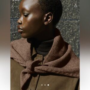 Sezane Eli Scarf in Dark Taupe